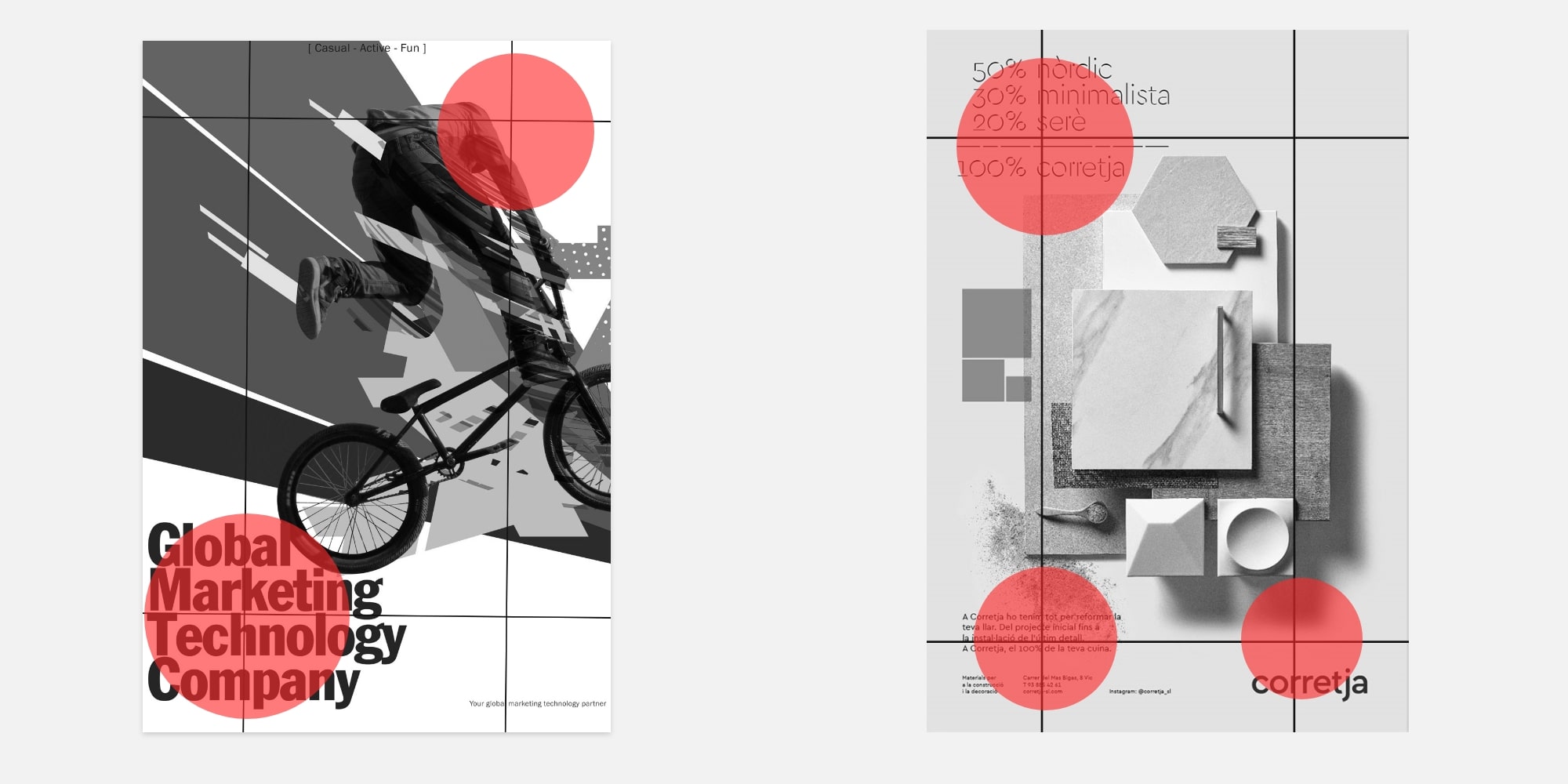 The rule of thirds can help you determine where you should place important information in your design.